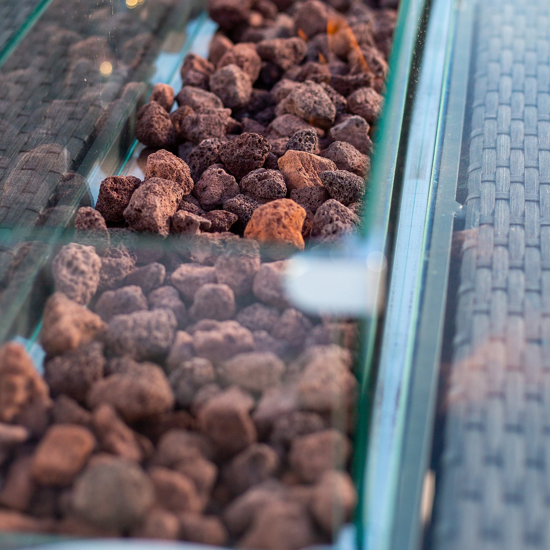 Bracken Outdoors Dakota Casual Dining Rectangular Corner Sofa Set with Firepit Table