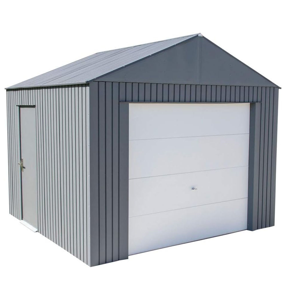 Sojag, Everest Galvalume Steel with Extra Tall Walls Garage Storage Building
