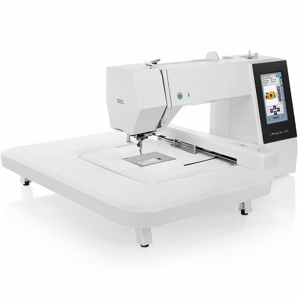 JAN Memory Craft 500e Computerized Embroidery Machine w/ FREE! Spool Stand and Embroidery Hoop V.I.P Reward Package and FREE! Next-Day Shipping