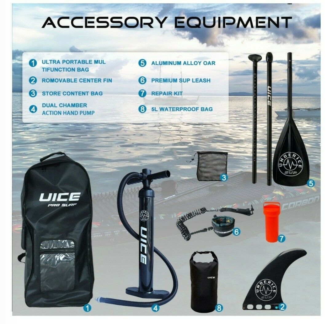 Under Ice Stand Up Paddling Board aufblasbar SUP 320x82x15cm