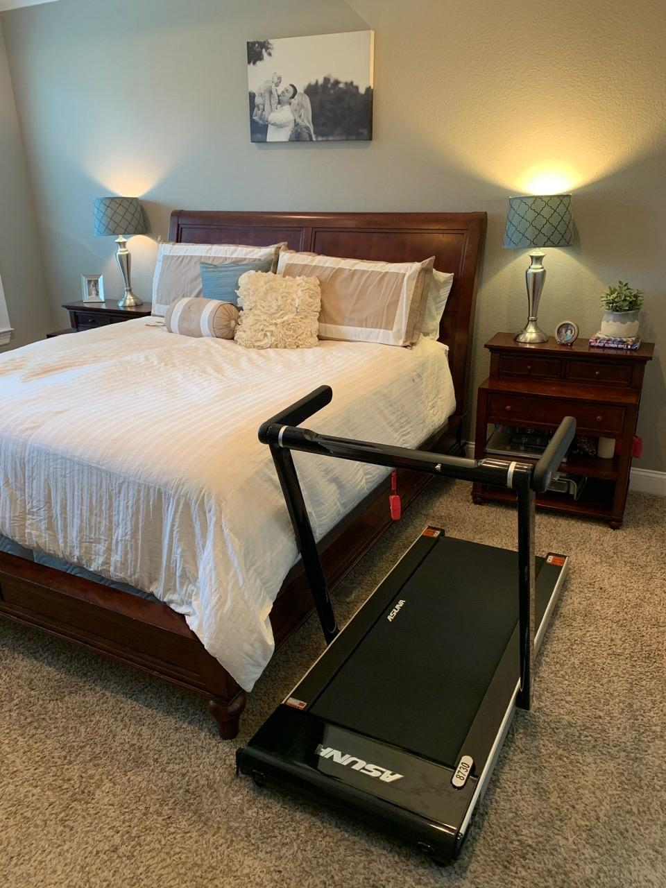 ASUNA Premium Slim Folding Treadmill Running Machine with Speakers for Home Gyms.