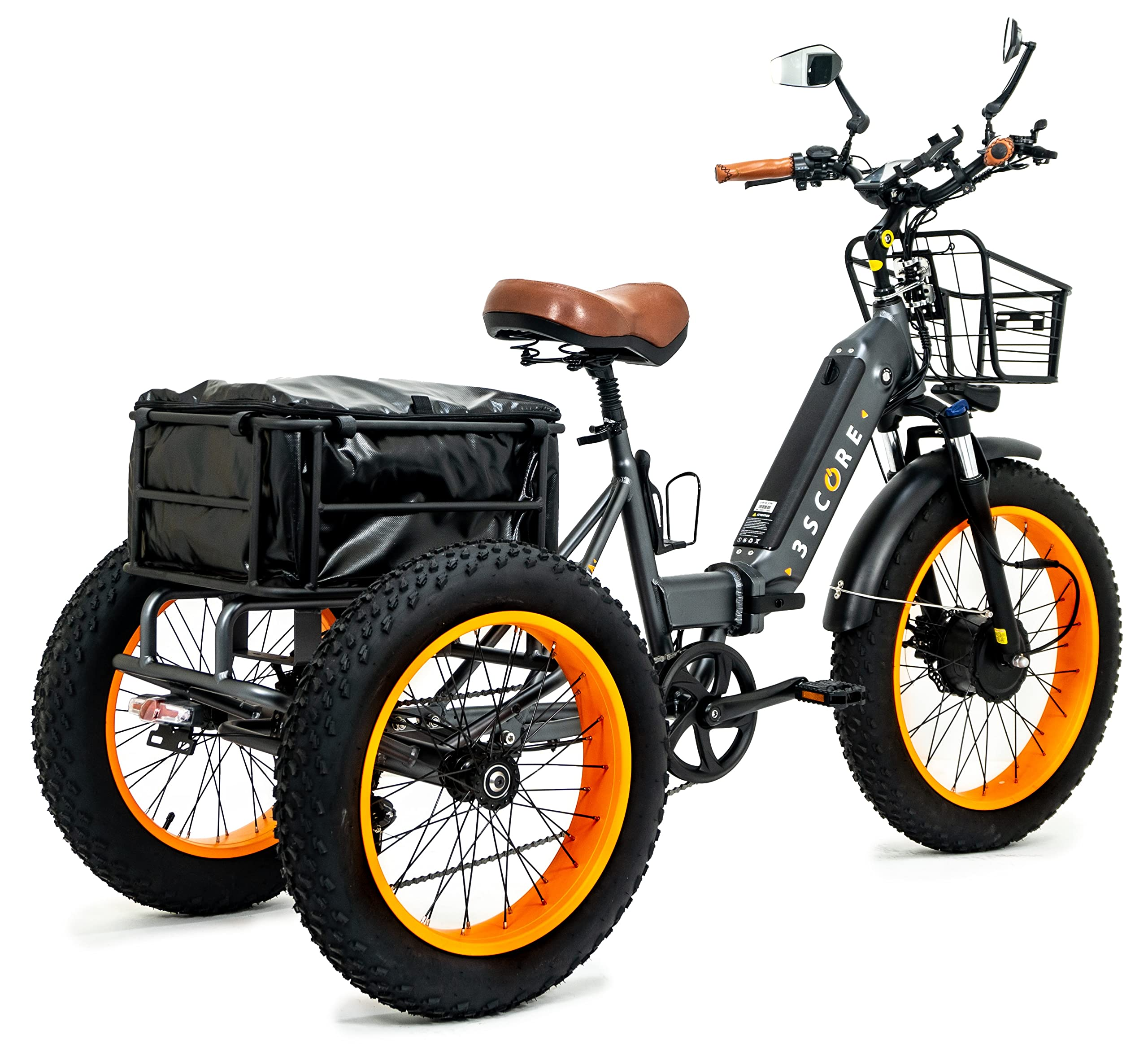 Electric Fat Trike 750W Motor & 48V Lithium Rechargeable Battery - Etrike 24 Inch Fat Tire