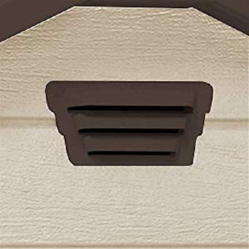 6x8 ft Keter Manor Outdoor Garden Storage Shed, Beige