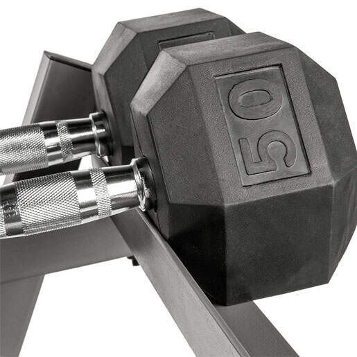 XMark 550 lb Dumbbell Set and Heavy Duty Dumbbell Rack, 5 to 50 lb Hex Dumbbell Set (10 Pair) with 3 Tier Storage Rack, Dumbbells and Dumbbell Storage Rack