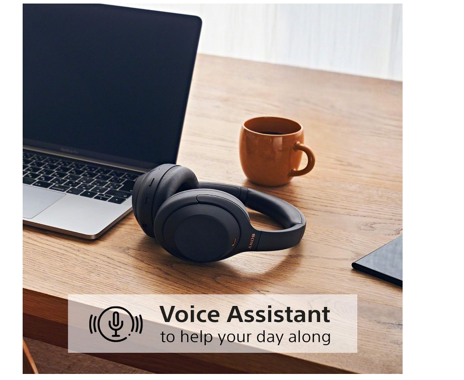 Sony WH-1000XM4 Noise Cancelling Wireless Headphones - 30 hours battery life - Over Ear style - Optimised for Alexa and the Google Assistant - with built-in mic for phone calls