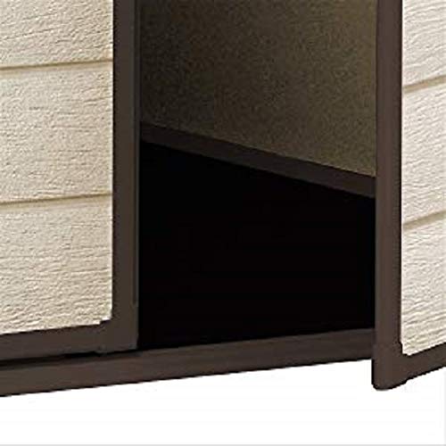 6x8 ft Keter Manor Outdoor Garden Storage Shed, Beige