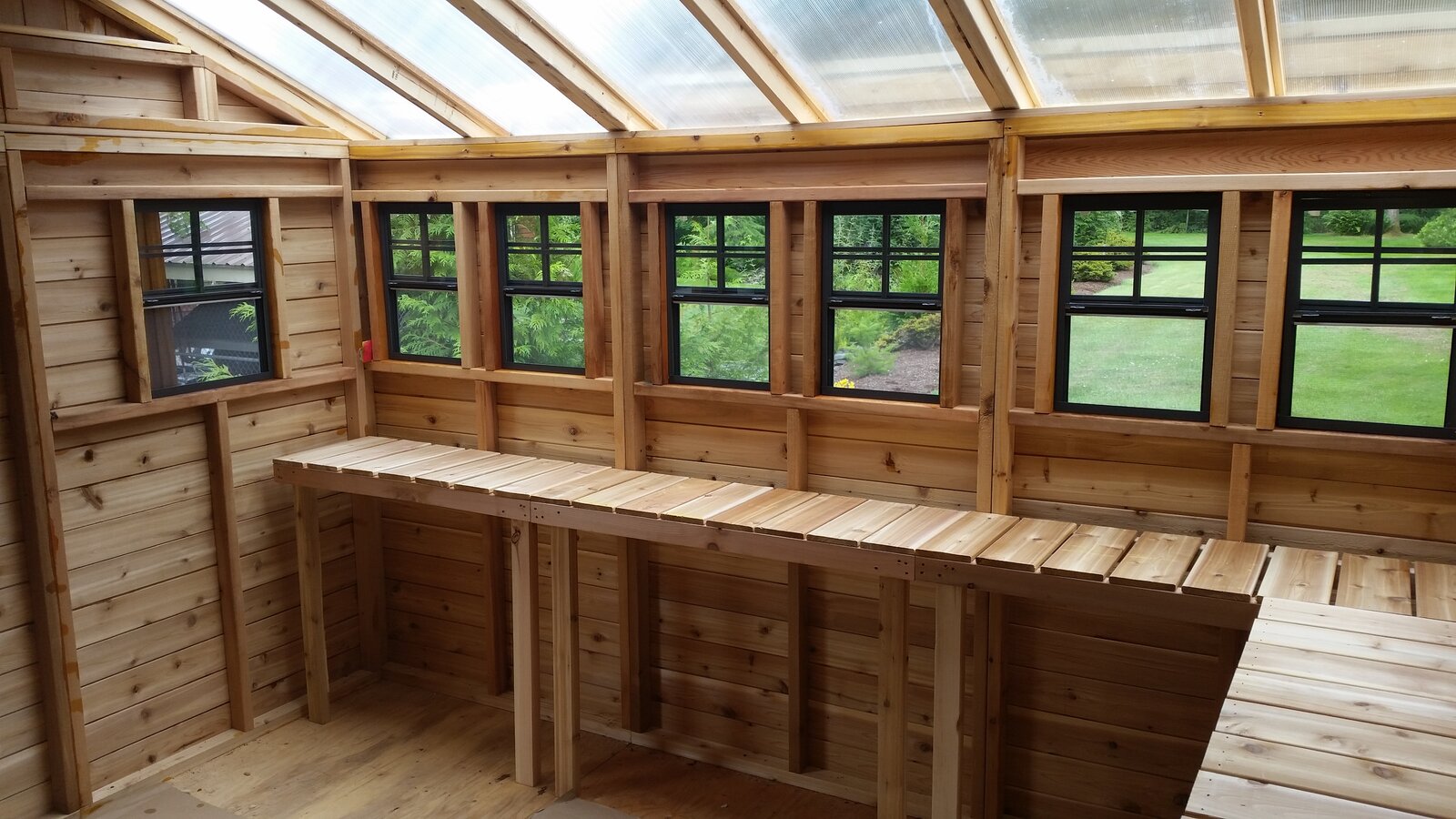 【Storage Shed】12x12 ft Cedar Wood Sunshed Garden Shed