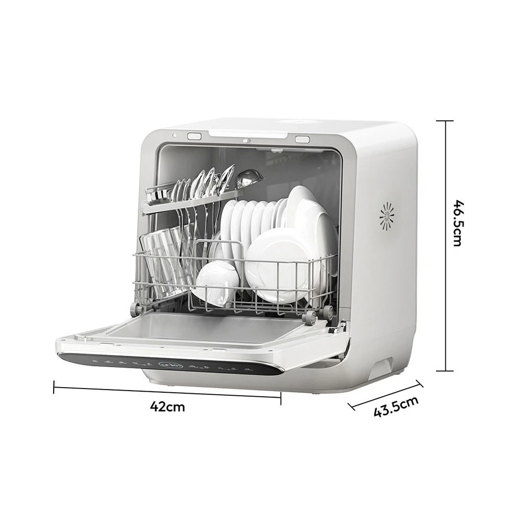 COMFEE Table Top Dishwasher Mini Tabletop Dishwasher 6L Built-in Water Tank